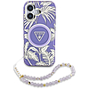 Guess Palm Trees Triangle Pearl Strap MagSafe iPhone 16 tok lila