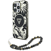 Guess Palm Trees Triangle Pearl Strap MagSafe tok iPhone 16 Pro Max készülékhez, fekete