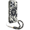 Guess Palm Trees Triangle Pearl Strap MagSafe tok iPhone 16 Pro Max készülékhez, fekete