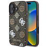 Guess Peony 4G hátterű MagSafe tok iPhone 16-hoz - barna