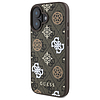 Guess Peony 4G hátterű MagSafe tok iPhone 16-hoz - barna