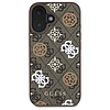 Guess Peony 4G hátterű MagSafe tok iPhone 16-hoz - barna