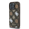 Guess Peony 4G hátterű MagSafe tok iPhone 16 Próhoz - barna