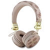 Guess Peony Script Round Shape - Vezeték nélküli, fülre helyezhető Bluetooth ENC fejhallgató barna (GUBH70EPOSMW)