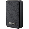 Guess Powerbank 18W GUPB10DP4GEGK 10000mAh fekete/fekete 4G bőr fém logó