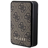 Guess Powerbank 18W GUPB10DP4GEGW 10000mAh barna/barna 4G bőr fém logoó