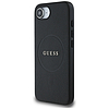 Guess PU Grained Classic logós tok iPhone 16e-hez MagSafe-fel - fekete