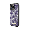 Guess Rhinestone fém logó - iPhone 15 Pro Max tok rózsaszín (GUHCP15XPFGSBSP)