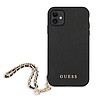 Guess Saffiano Chain - iPhone 11 tok fekete (GUHCN61SASGBK)