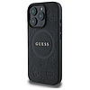 Guess Saffiano Peony Classic Logo MagSafe iPhone 16 Pro tok - fekete