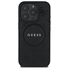 Guess Saffiano Peony Classic Logo MagSafe iPhone 16 Pro tok - fekete