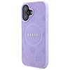 Guess Saffiano Peony Classic Logo MagSafe iPhone 16 tok - lila