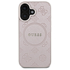 Guess Saffiano Peony Classic Logo MagSafe iPhone 16 tok - rózsaszín