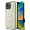 Guess Saffiano Peony Classic Logo MagSafe tok iPhone 16 Próhoz - arany