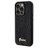 Guess Sequin Script Fém tok iPhone 14 Pro-hoz - fekete