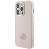 Guess Silicone Logo Strass 4G tok iPhone 15 Pro-hoz - világos rózsaszín