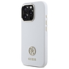 Guess Silicone Logo Strass 4G tok iPhone 16 Pro Max telefonhoz - fehér