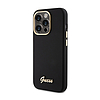 Guess Silicone Script fém logó és keret - iPhone 15 Pro Max tok fekete (GUHCP15XSMBSLK)
