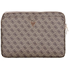 Guess Sleeve 4G cipzáras zsebes háromszög logóval 14"-es laptop táska - barna