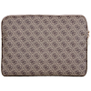 Guess Sleeve 4G cipzáras zsebes háromszög logóval 14"-es laptop táska - barna