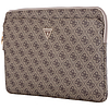 Guess Sleeve 4G cipzáras zsebes háromszög logóval 14"-es laptop táska - barna