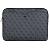 Guess Sleeve 4G cipzáras zsebes háromszög logóval 14"-es laptop táska - fekete