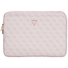Guess Sleeve 4G cipzáras zsebes háromszög logóval 14"-es laptop táska - rózsaszín