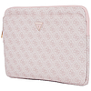Guess Sleeve 4G cipzáras zsebes háromszög logóval 14"-es laptop táska - rózsaszín