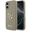 Guess szilikon Big 4G Script tok iPhone 17-hez, barna
