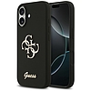 Guess szilikon Big 4G Script tok iPhone 17-hez, fekete