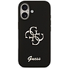 Guess szilikon Big 4G Script tok iPhone 17-hez, fekete