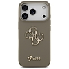 Guess szilikon Big 4G Script tok iPhone 17 Pro Maxhoz, barna