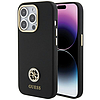Guess szilikon logós Strass 4G tok iPhone 15 Pro Max-hoz - fekete