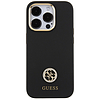 Guess szilikon logós Strass 4G tok iPhone 15 Pro Max-hoz - fekete