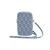 Guess Zip GCube Bottom Stripe - Telefontáska kék (GUWBZPGCSPGB)