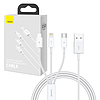 Gyorstöltés USB-ről M+L+C Baseus Superior Data 3,5A 1m, fehér (P10320105221-00)