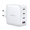 Gyorstöltő GaN 3xUSB C / USB 100W PPS Ugreen CD226 - fehér