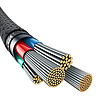 Gyorstöltő kábel Baseus Explorer 2.4A 1M, fekete (P10355802111-00)