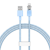 Gyorstöltő kábel Baseus Explorer USB-Lightning 2,4A 1M, kék (CATS010003)