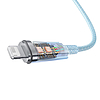 Gyorstöltő kábel Baseus Explorer USB-Lightning 2,4A 1M, kék (CATS010003)