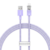 Gyorstöltő kábel Baseus USB-A a Lightning Explorer sorozathoz 1m 2,4A, lila (CATS010005)