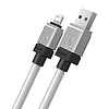 Gyorstöltő kábel Baseus USB-A és Lightning CoolPlay Series 2m, 2,4A, fehér (CAKW000502)