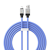 Gyorstöltő kábel Baseus USB-A és Lightning CoolPlay Series 2m, 2,4A, kék (CAKW000503)