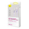 Gyorstöltő kábel Baseus USB-A és Lightning Explorer Series 2m, 2,4A, lila (CATS010105)