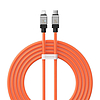 Gyorstöltő kábel Baseus USB-C a Coolplay sorozathoz 2 m, 20 W, narancs (CAKW000107)
