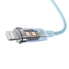 Gyorstöltő kábel Baseus USB-C a Lightning Explorer sorozathoz 1 m, 20 W, kék (CATS010203)