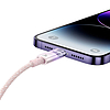 Gyorstöltő kábel Baseus USB-C a Lightning Explorer sorozathoz 1 m, 20 W, rózsaszín (CATS010204)
