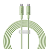 Gyorstöltő kábel Baseus USB-C - USB-C Habitat Series 2m 100W zöld (P10360202631-01)