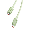 Gyorstöltő kábel Baseus USB-C - USB-C Habitat Series 2m 100W zöld (P10360202631-01)