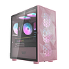 hálós számítógépház Darkflash DLM21, rózsaszín (DLM21 Mesh Pink)